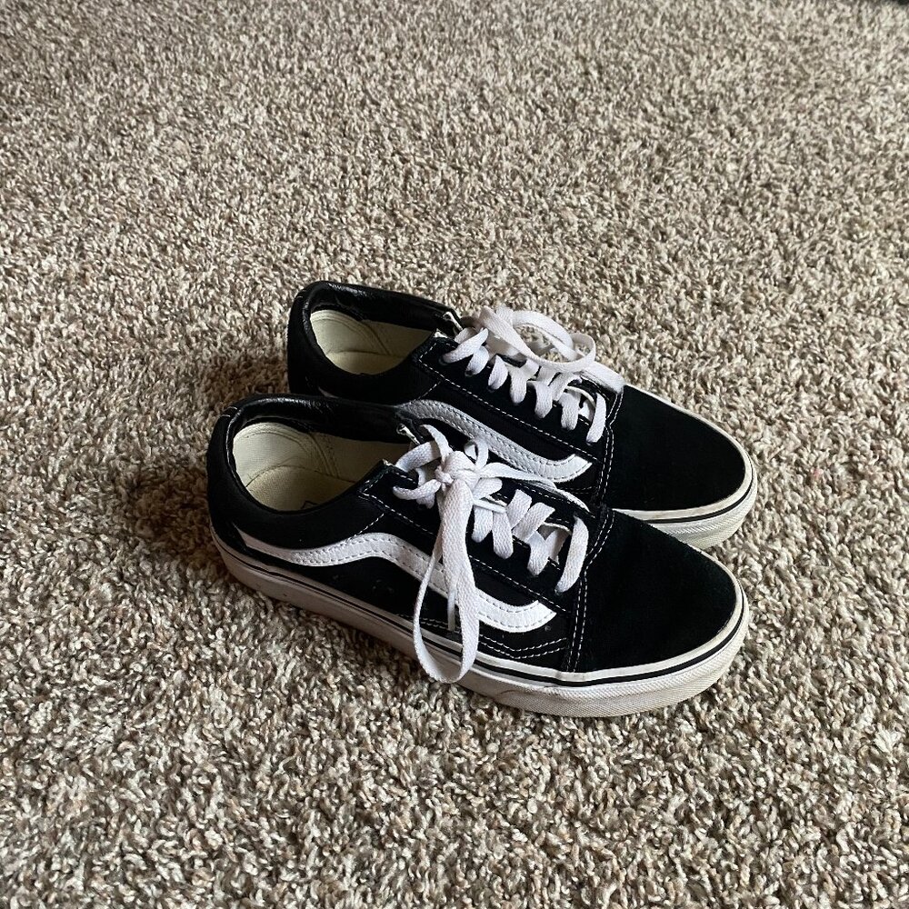 Vans Black and White Sneakers